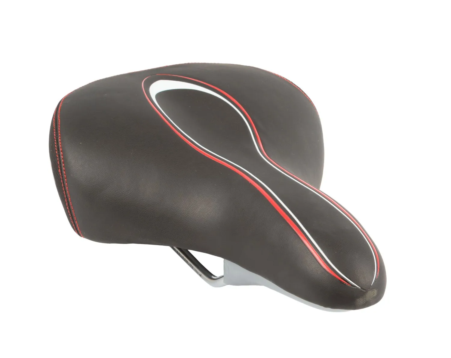 Седло комфорт 267х200мм VL-6217 эластомер. черное END ZONE VELO