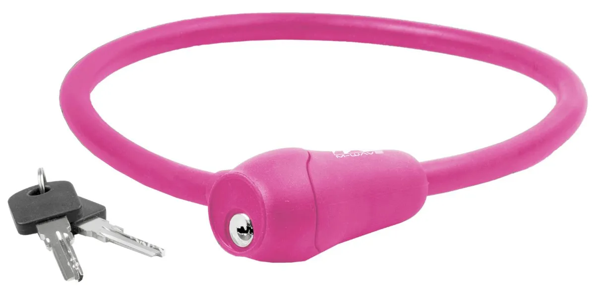 Замок 5-231048 вело 12х600мм автом. СИЛИКОНОВЫЙ РО